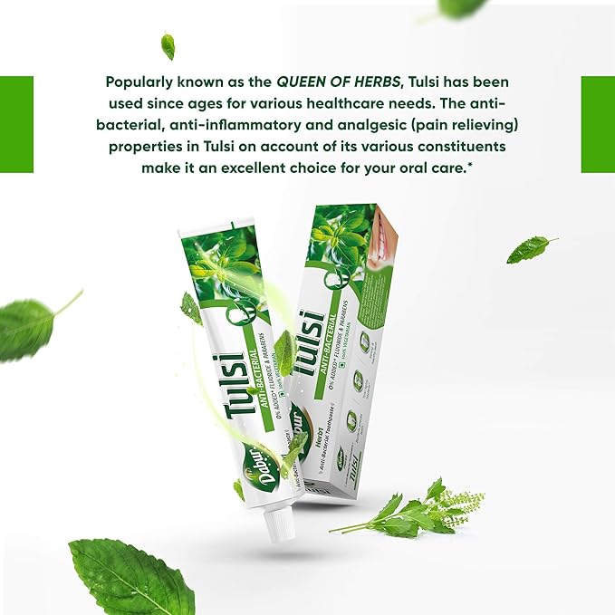 DABUR Herb'L Tulsi Anti Bacterial Toothpaste